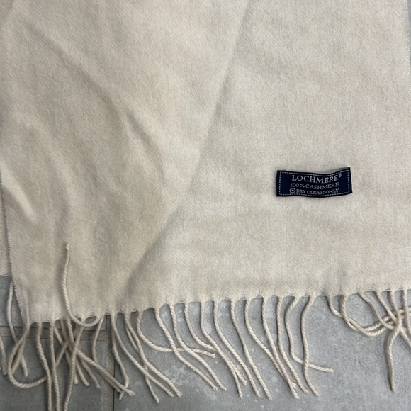 Cashmere scarf cream - Picture 2 of 2